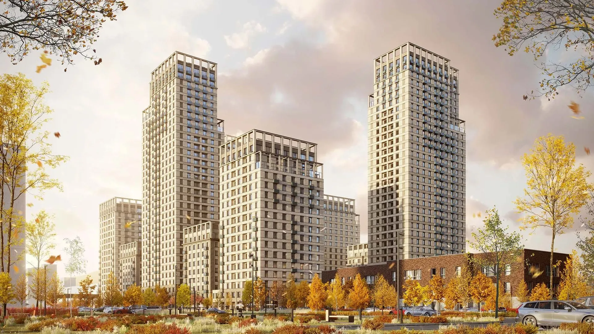 Новостройка: Метроном от застройщика Брусника, Метрогородок — визуализация жилого комплекса (фото 1)