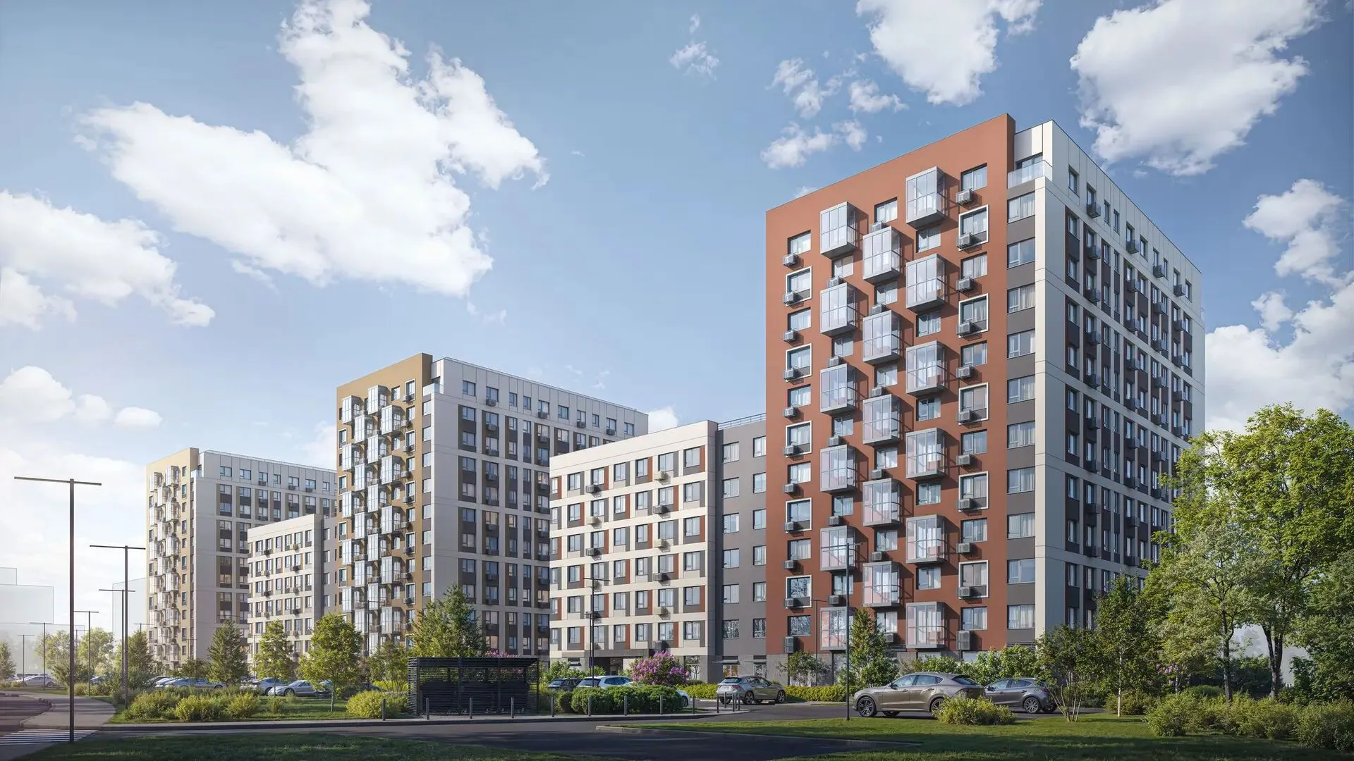 Новостройка: Глоракс Романовка от застройщика GloraX, Романовка — визуализация жилого комплекса (фото 1)