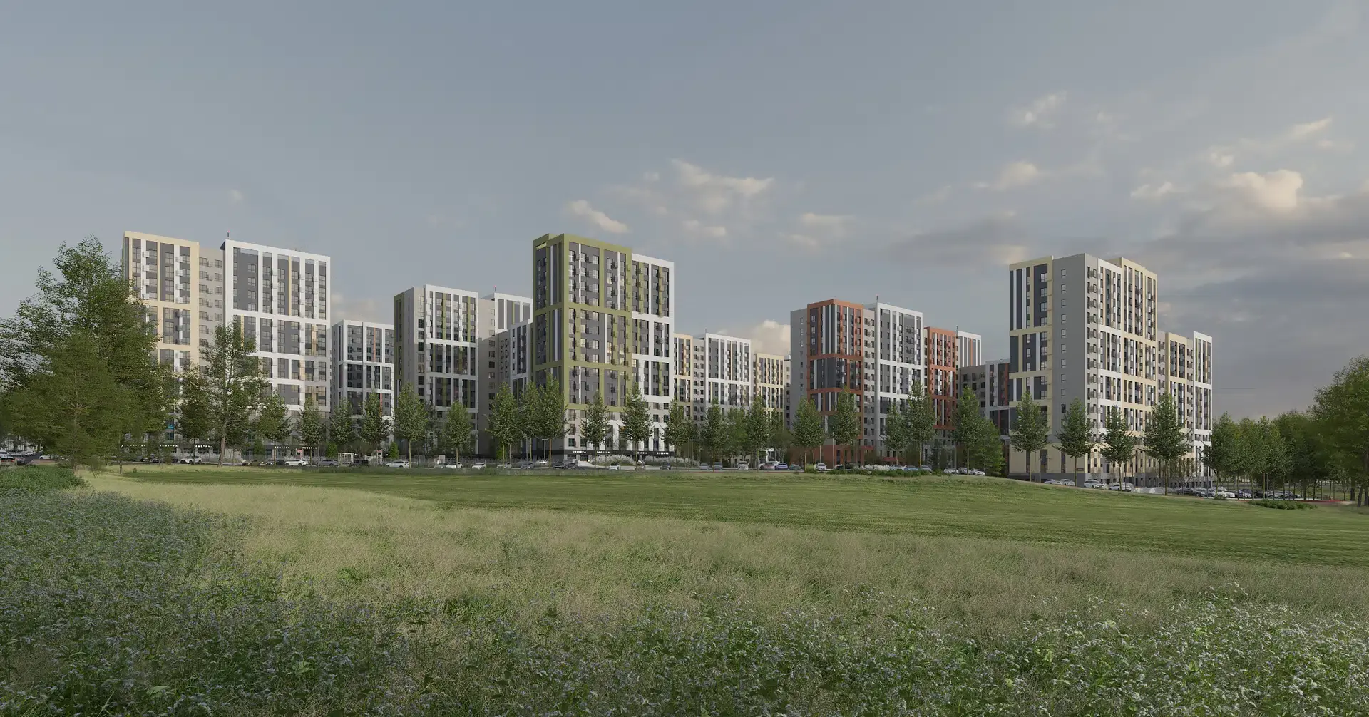Новостройка: Лермонтов парк от застройщика Parade Development, Джуца п. — визуализация жилого комплекса (фото 1)