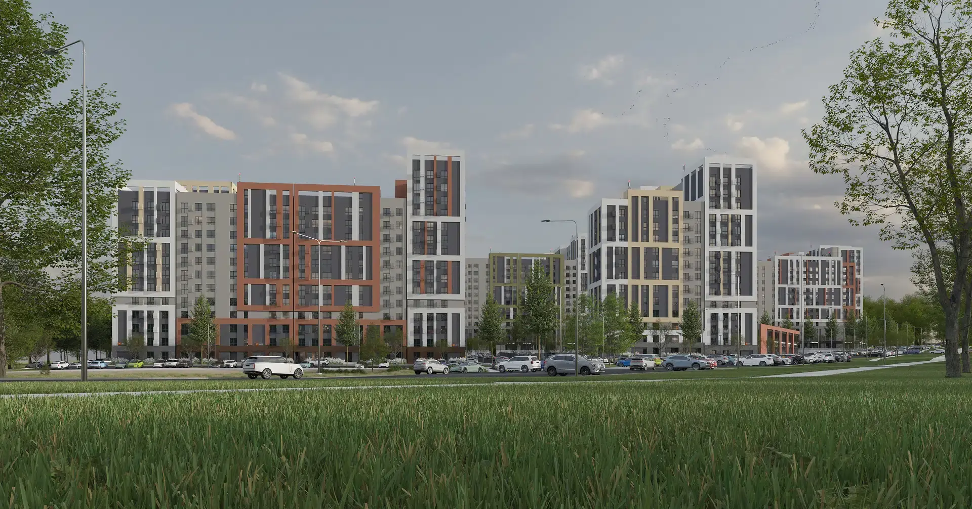 Новостройка: Лермонтов парк от застройщика Parade Development, Джуца п. — визуализация жилого комплекса (фото 4)