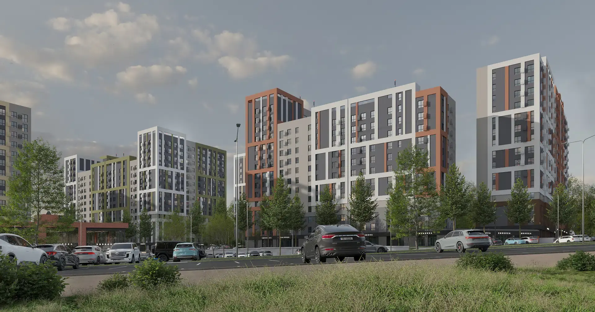 Новостройка: Лермонтов парк от застройщика Parade Development, Джуца п. — визуализация жилого комплекса (фото 3)