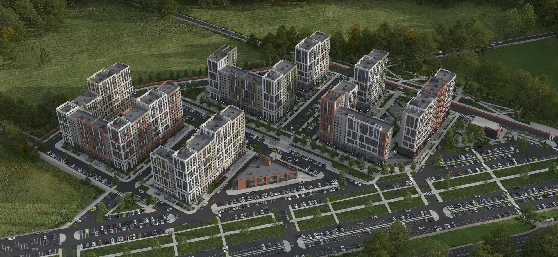 Новостройка: Лермонтов парк от застройщика Parade Development, Джуца п. — визуализация жилого комплекса (фото 13)