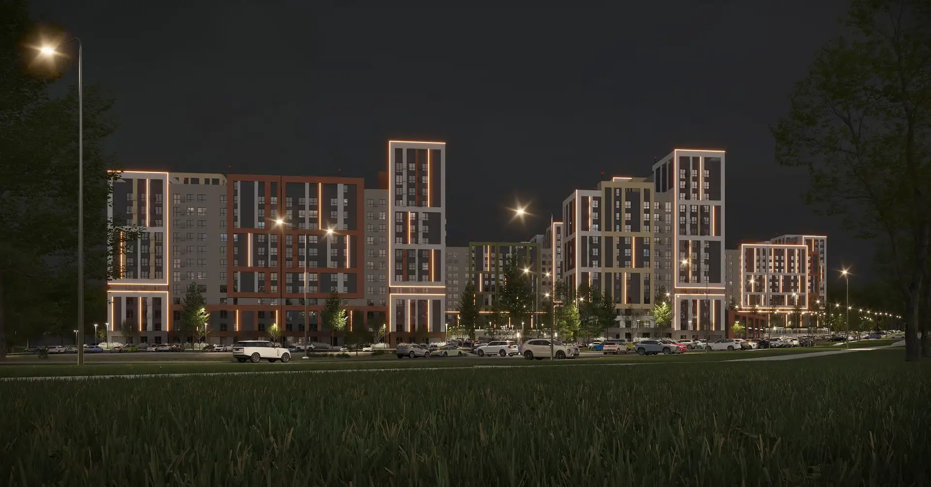 Новостройка: Лермонтов парк от застройщика Parade Development, Джуца п. — визуализация жилого комплекса (фото 14)