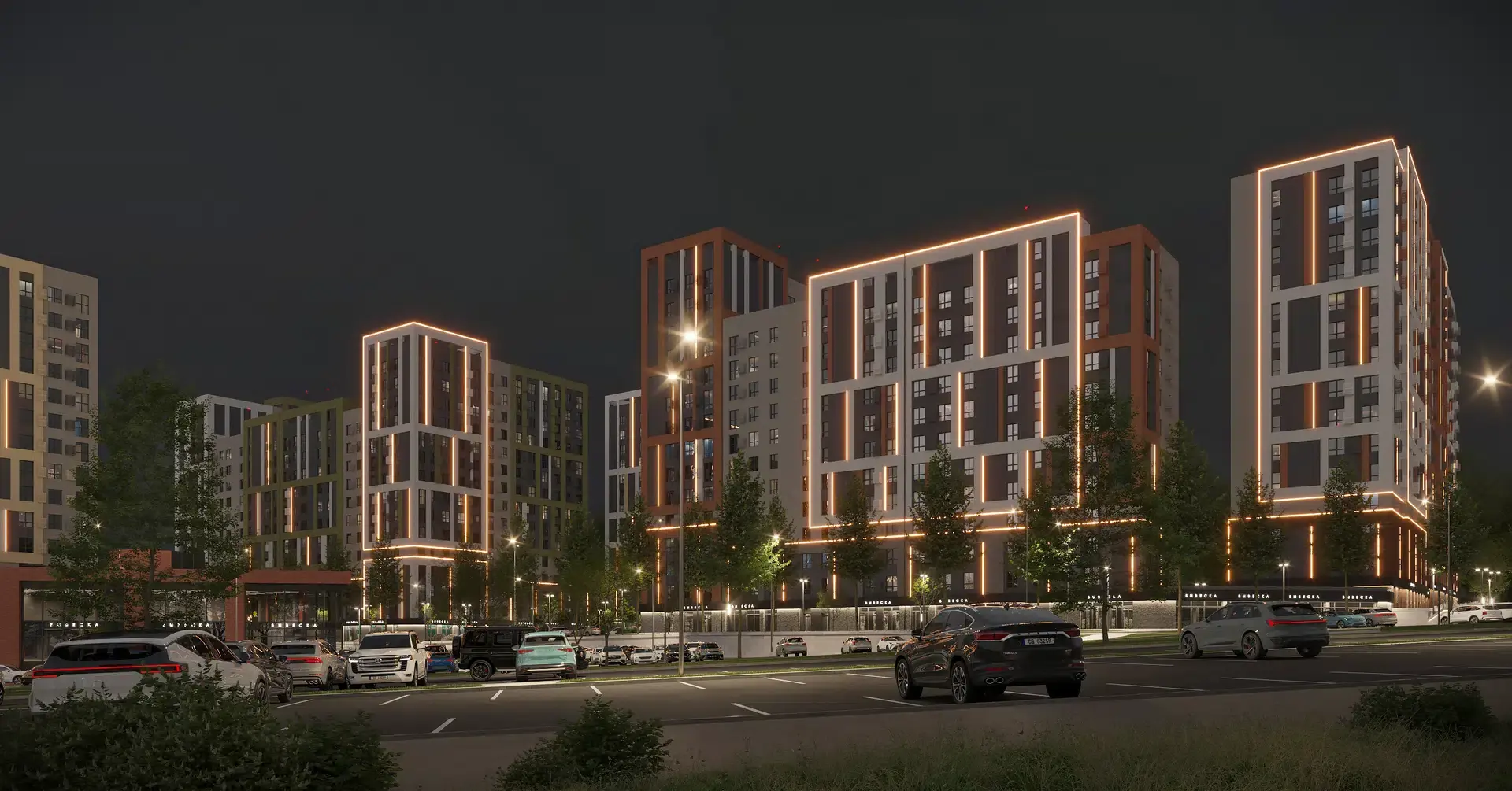 Новостройка: Лермонтов парк от застройщика Parade Development, Джуца п. — визуализация жилого комплекса (фото 15)