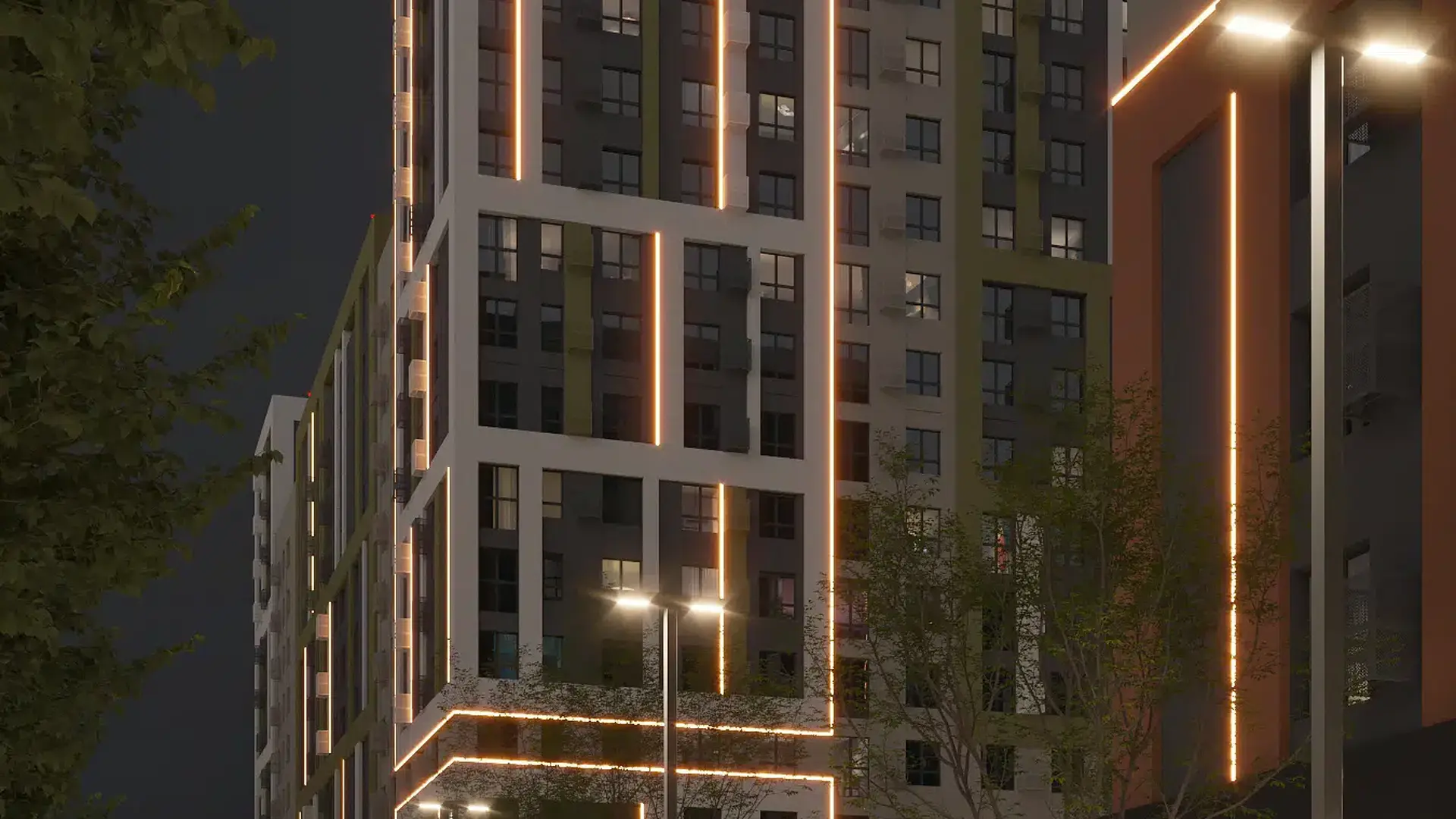 Новостройка: Лермонтов парк от застройщика Parade Development, Джуца п. — визуализация жилого комплекса (фото 17)