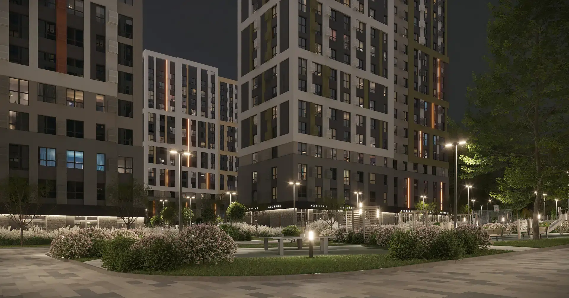 Новостройка: Лермонтов парк от застройщика Parade Development, Джуца п. — визуализация жилого комплекса (фото 16)