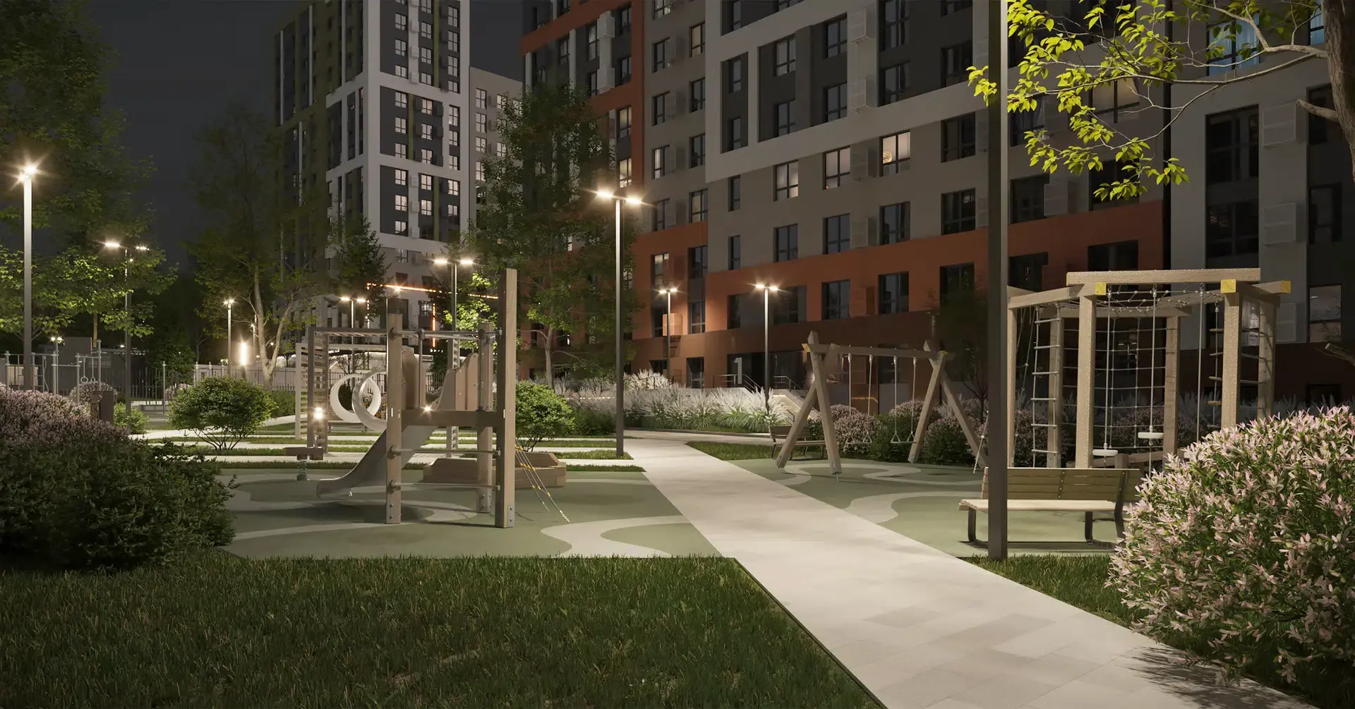 Новостройка: Лермонтов парк от застройщика Parade Development, Джуца п. — визуализация жилого комплекса (фото 18)