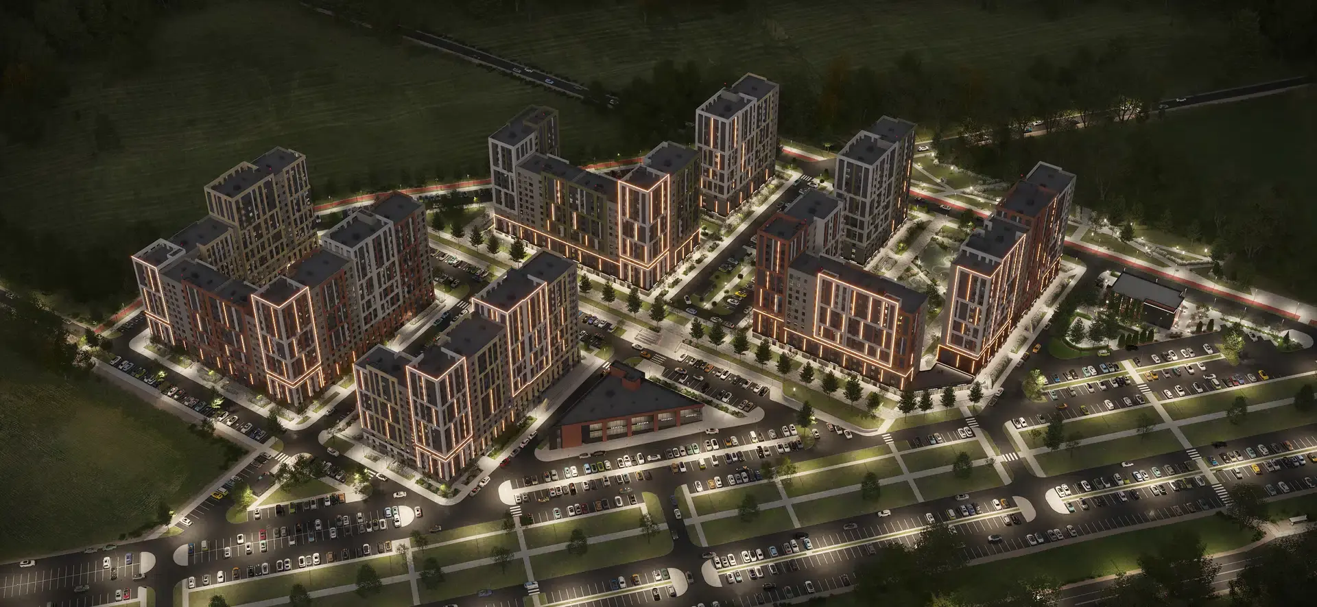 Новостройка: Лермонтов парк от застройщика Parade Development, Джуца п. — визуализация жилого комплекса (фото 19)