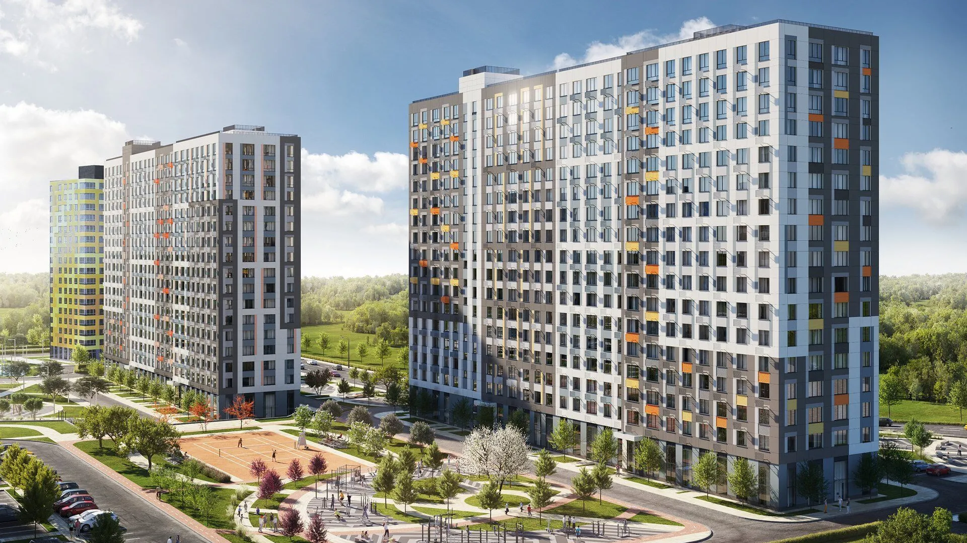 Новостройка: Новый Зеленоград от застройщика Ikon-Development, Кутузовское с.п. — визуализация жилого комплекса (фото 4)