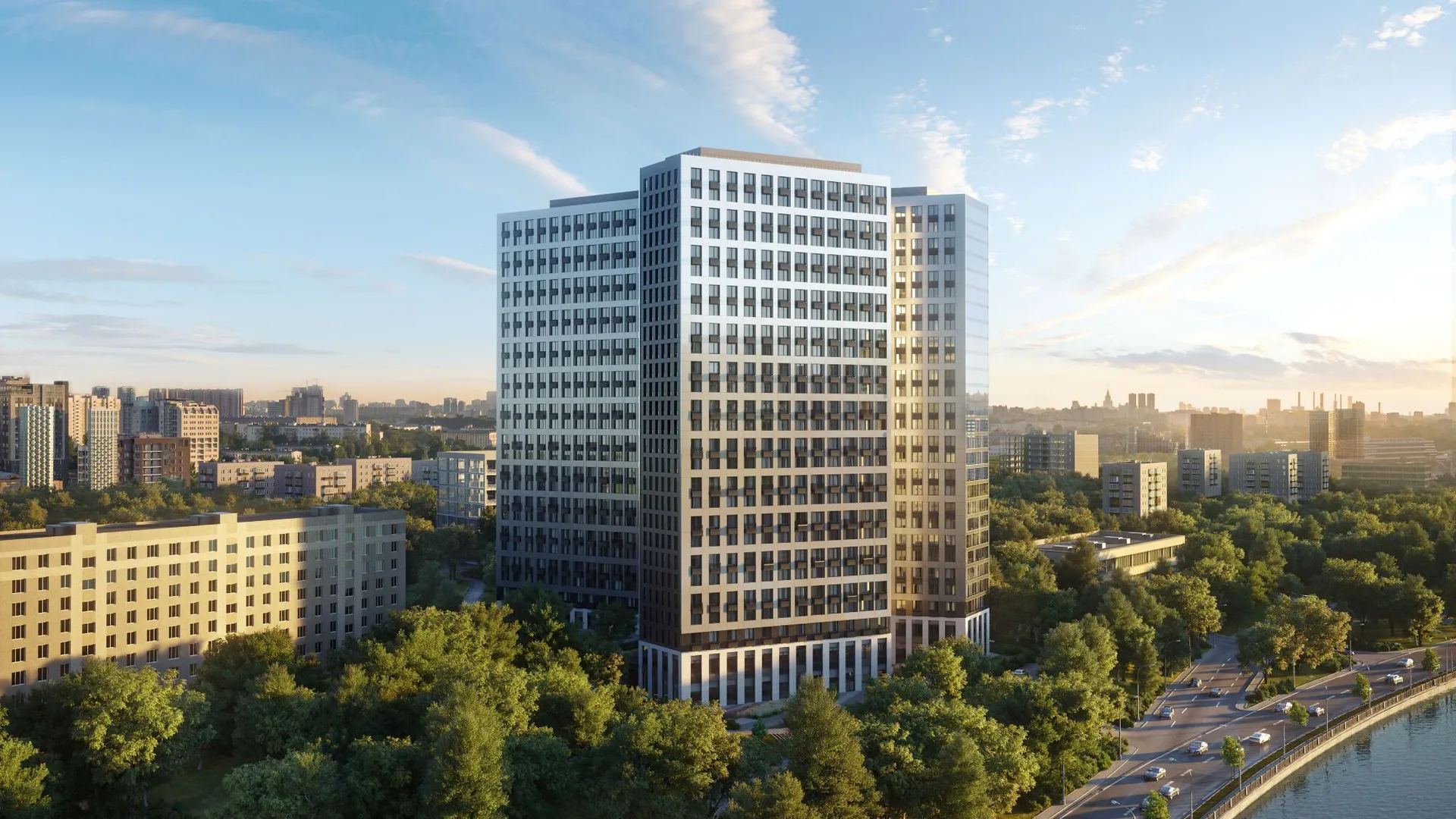 Новостройка: Level Нагатинская от застройщика Level Group, Нагатино-Садовники — визуализация жилого комплекса (фото 2)