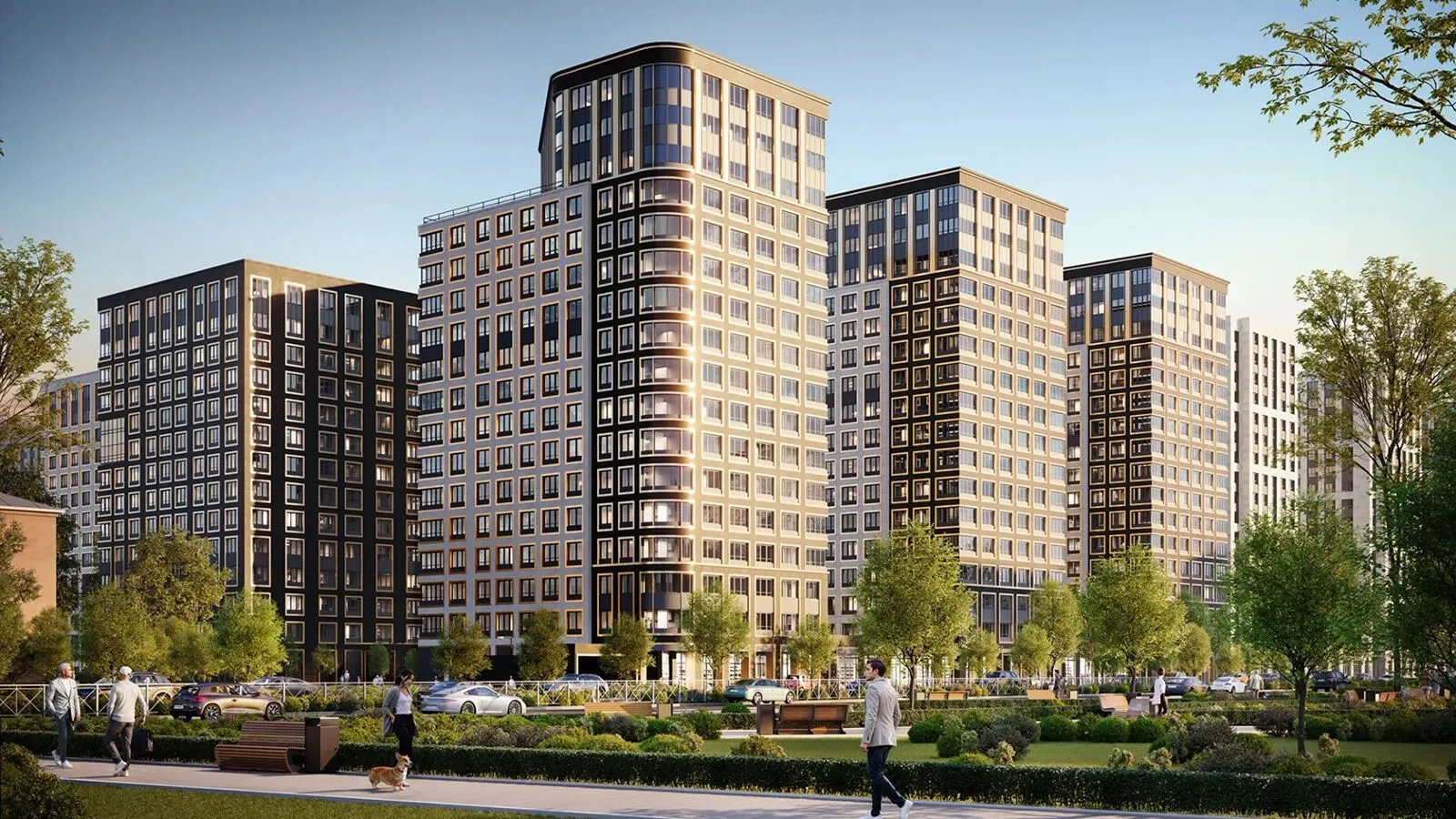 Новостройка: Аурум от застройщика РСТИ, Калининский — визуализация жилого комплекса (фото 1)