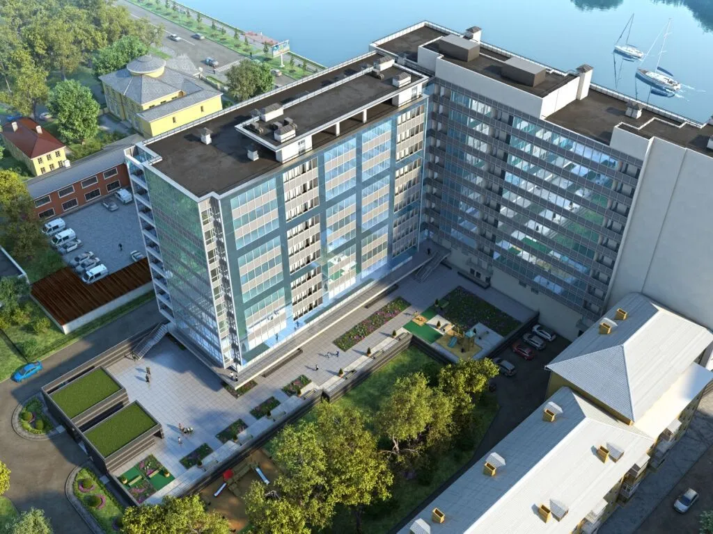 Новостройка: Дом на Грота от застройщика York Development Group, Петроградский — визуализация жилого комплекса (фото 2)