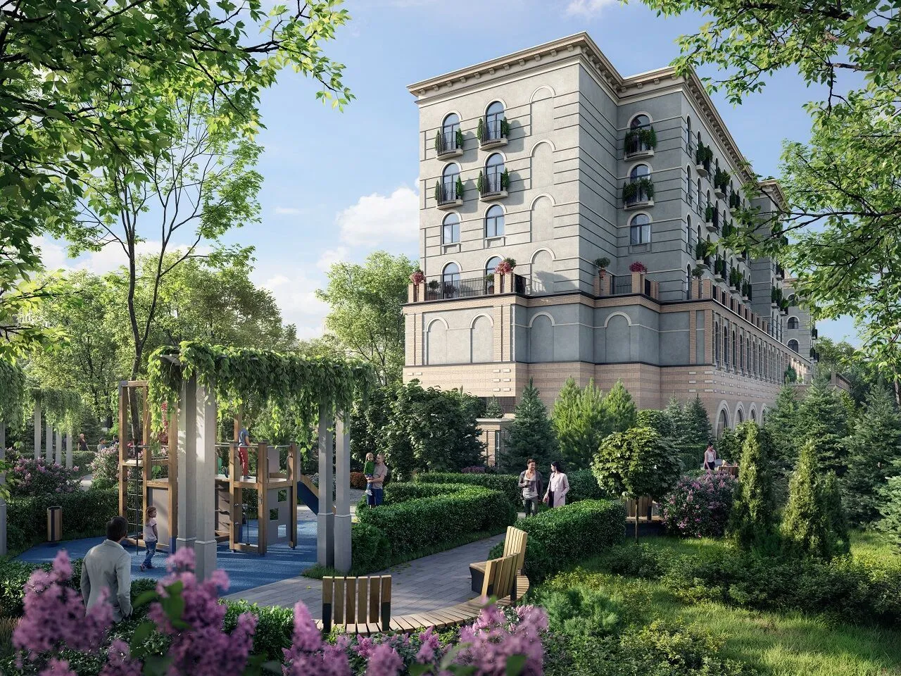 Новостройка: Wellton SPA Residence от застройщика Крост, Хорошево-Мневники — визуализация жилого комплекса (фото 2)