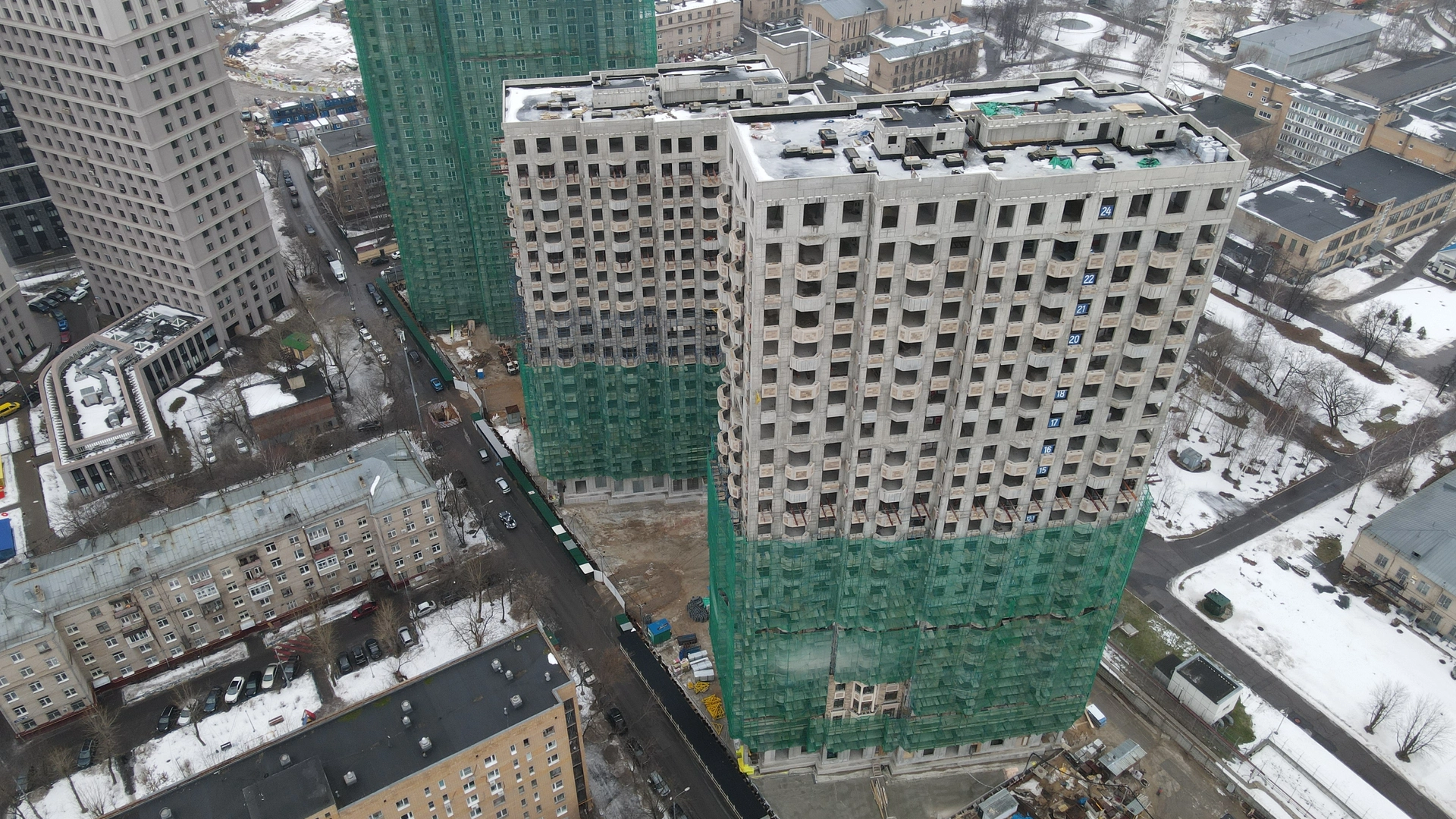 Ход строительства новостройки Театральный квартал от застройщика Крост: фото за Февраль,2023 — (фото 1)