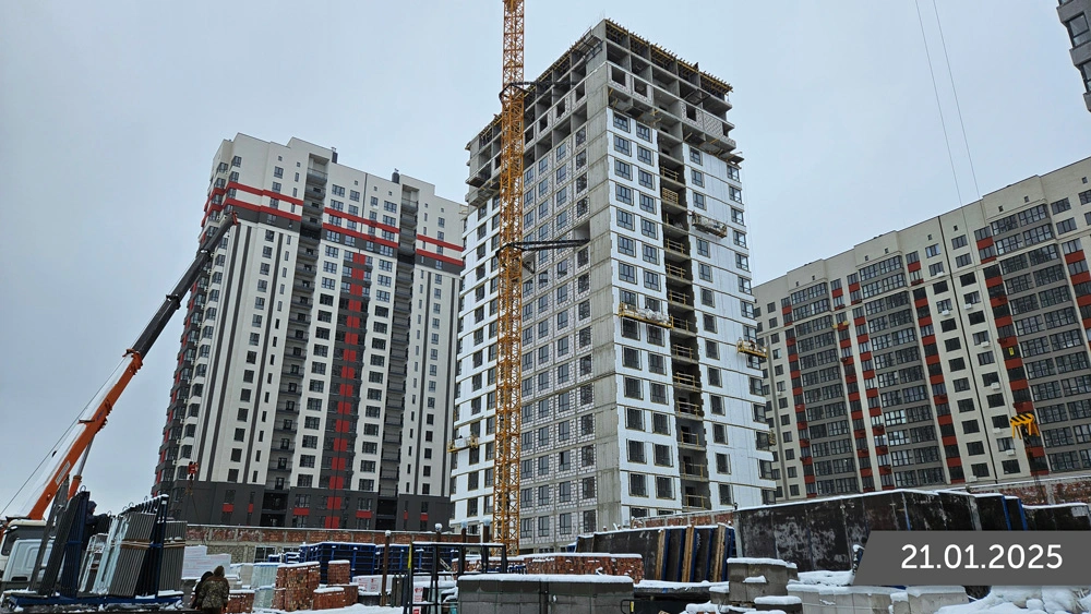 Ход строительства новостройки Красный Металлист от застройщика Эвилин: фото за Январь,2025 — (фото 1)