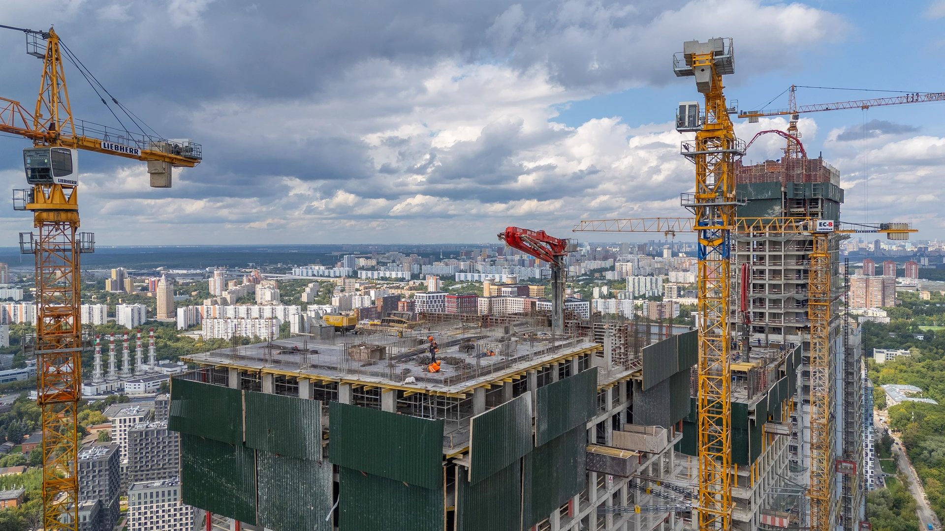 Ход строительства новостройки Сет от застройщика MR Group: фото за Август,2026 — (фото 1)