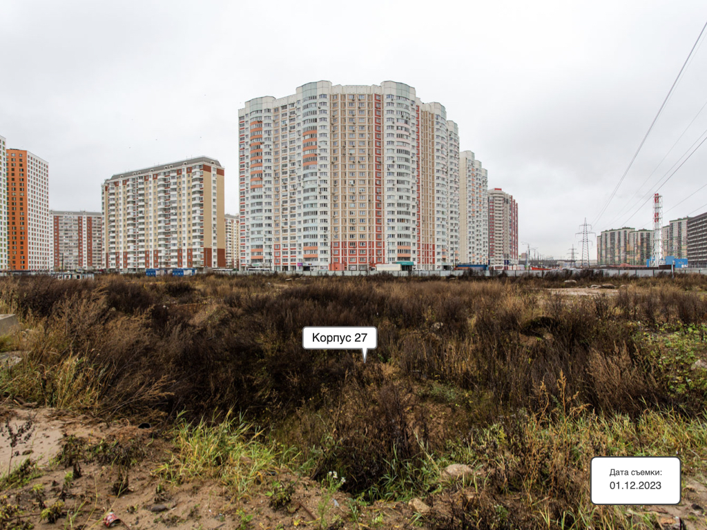 Ход строительства новостройки Большое Путилково от застройщика Самолет: фото за Декабрь,2023 — (фото 1)
