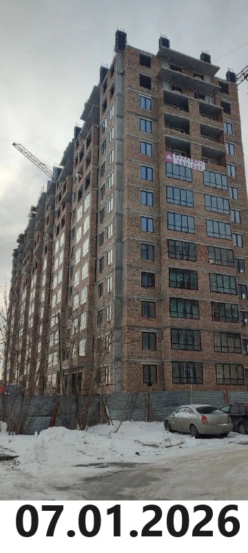 Ход строительства новостройки Успех от застройщика Домострой (Омск): фото за Январь,2026 — (фото 1)