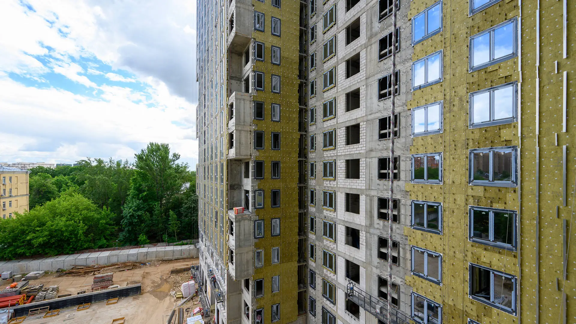Ход строительства новостройки Эвопарк Сокольники от застройщика Основа: фото за Июнь,2026 — (фото 1)