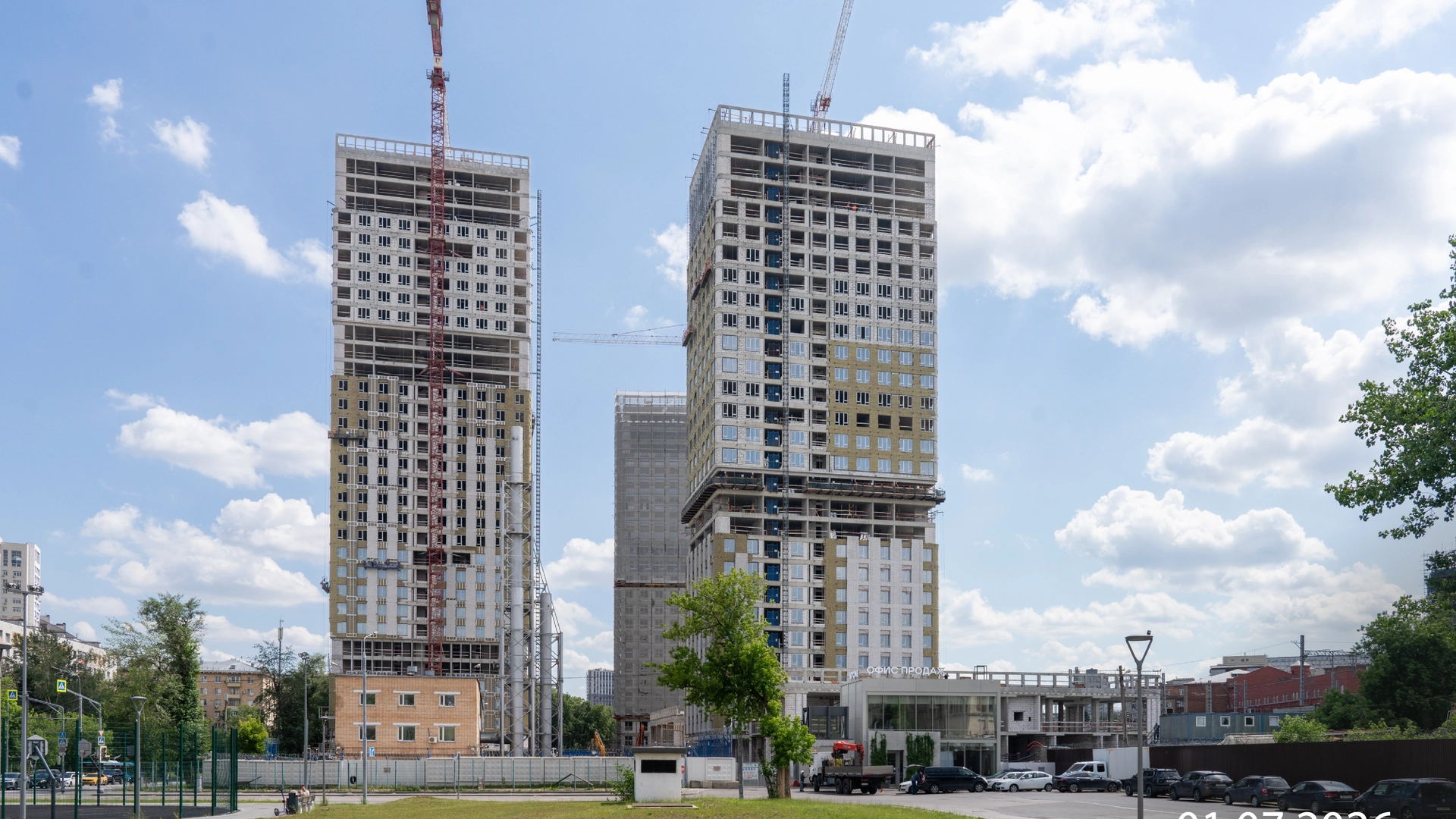 Ход строительства новостройки Стоун Сокольники от застройщика Stone: фото за Июль,2026 — (фото 1)