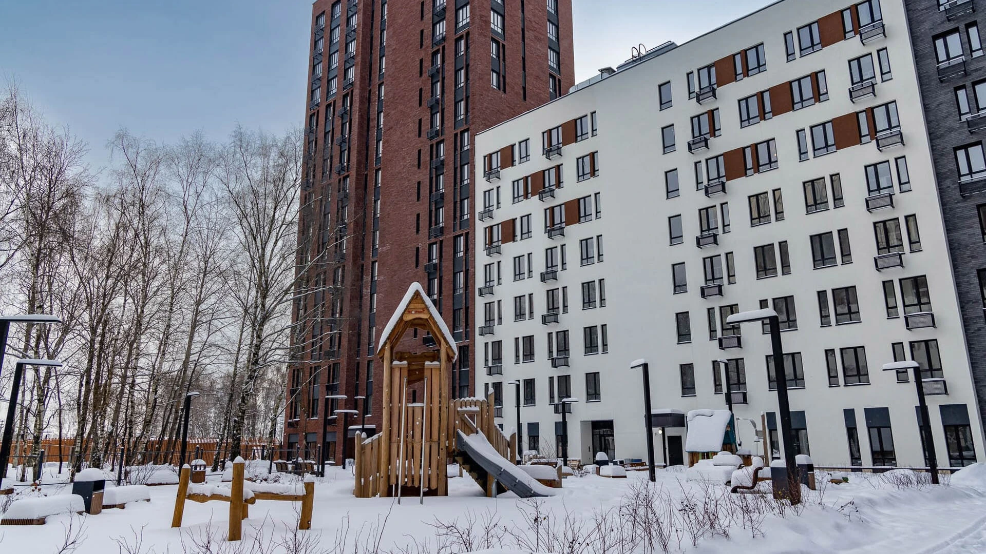 Ход строительства новостройки Скандинавия от застройщика А101: фото за Декабрь,2021 — (фото 1)