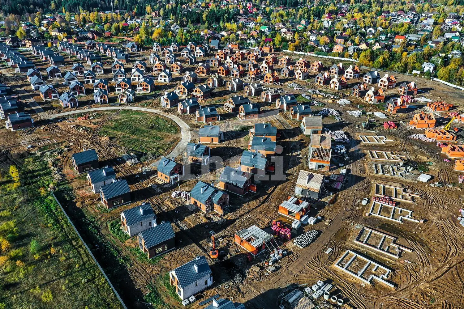 Ход строительства новостройки Лугинино парк от застройщика Инсли: фото за Октябрь,2022 — (фото 1)