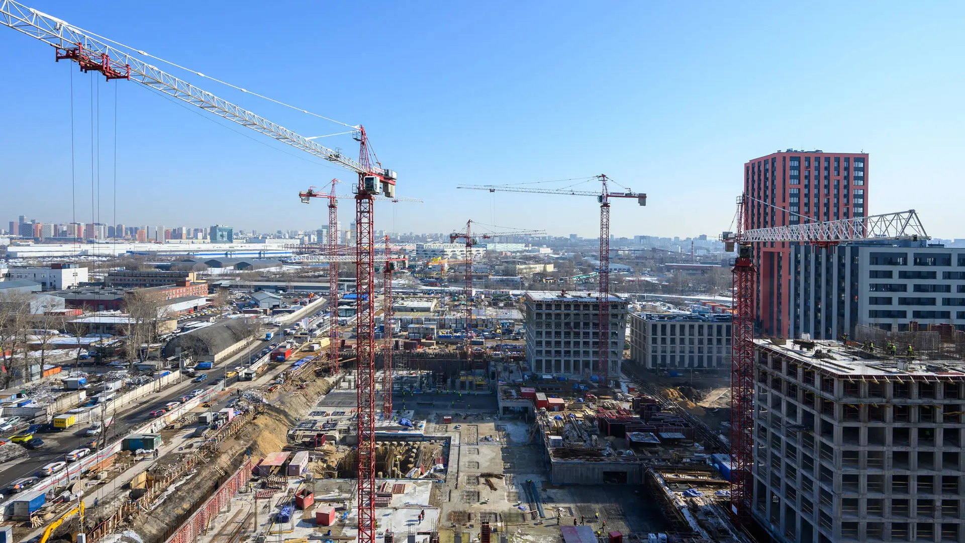 Ход строительства новостройки Левел Южнопортовая от застройщика Level Group: фото за Март,2026 — (фото 1)