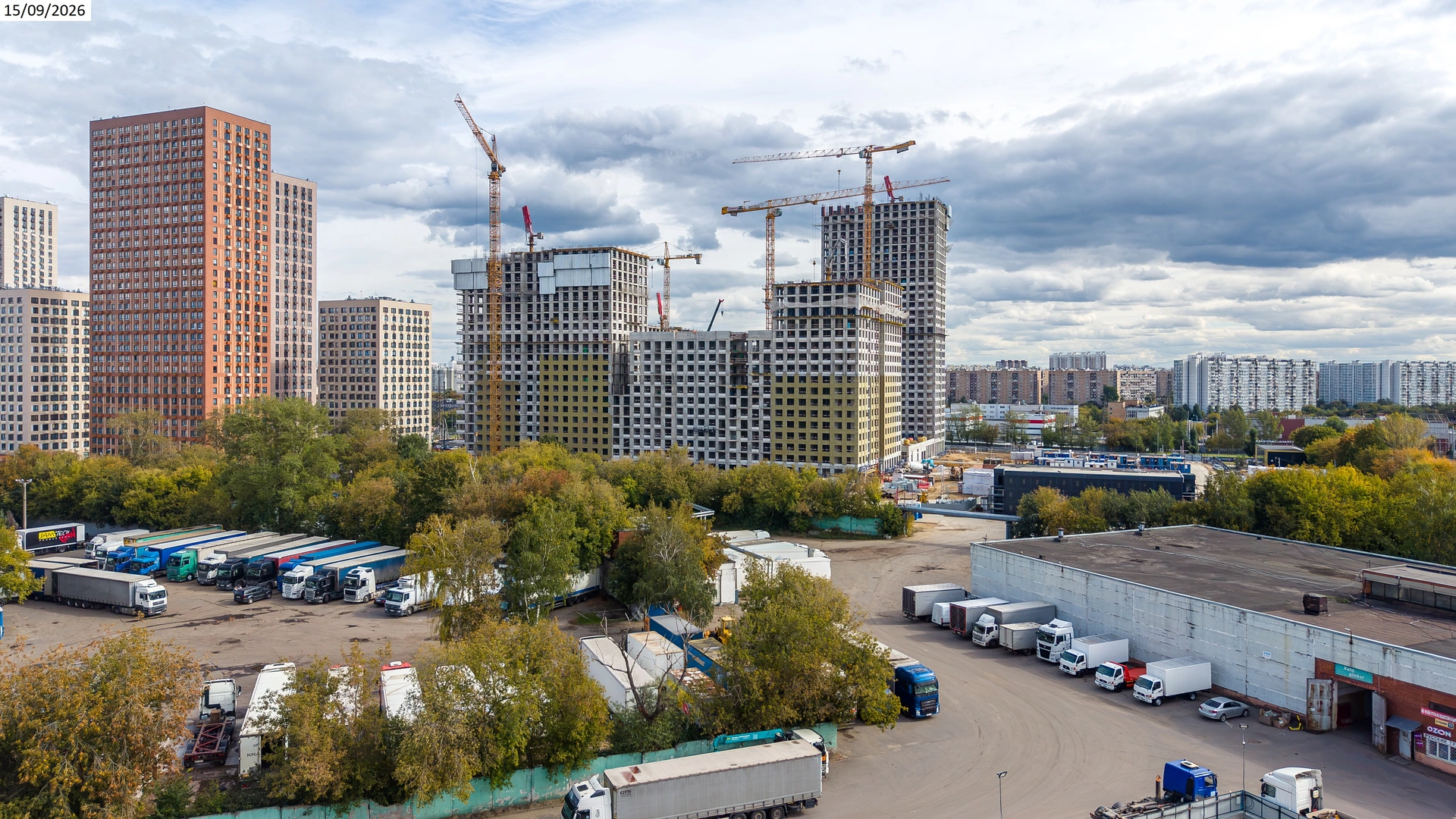 Ход строительства новостройки Страна. Заречная от застройщика Страна Девелопмент: фото за Сентябрь,2026 — (фото 1)