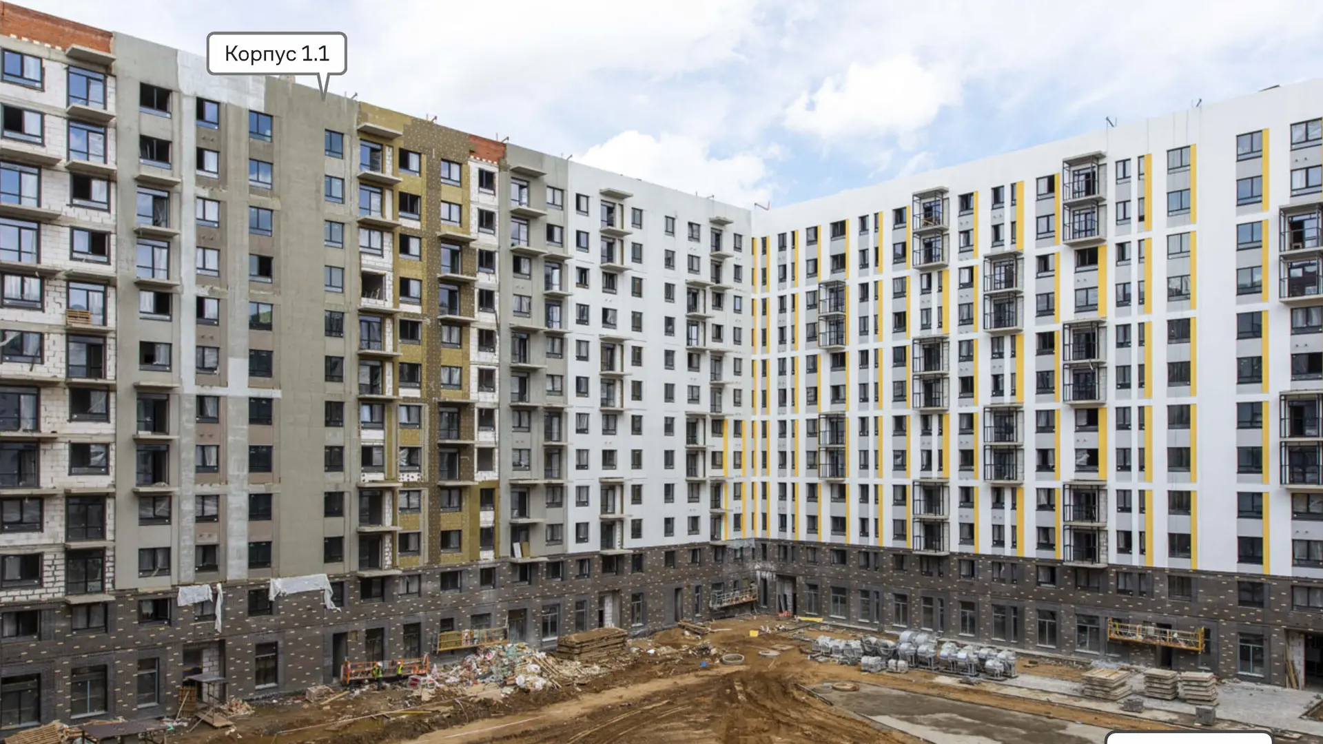 Ход строительства новостройки Пятницкие Луга от застройщика Самолет: фото за Август,2023 — (фото 1)