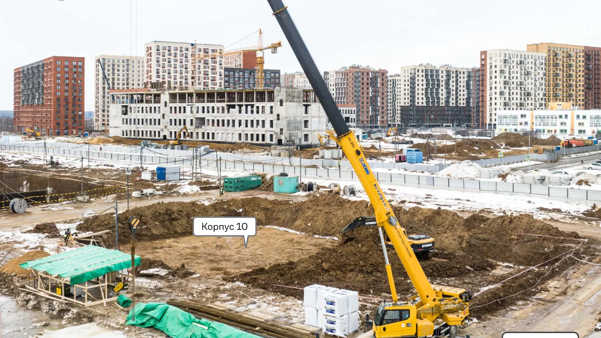 Ход строительства новостройки Алхимово от застройщика Самолет: фото за Февраль,2023 — (фото 1)