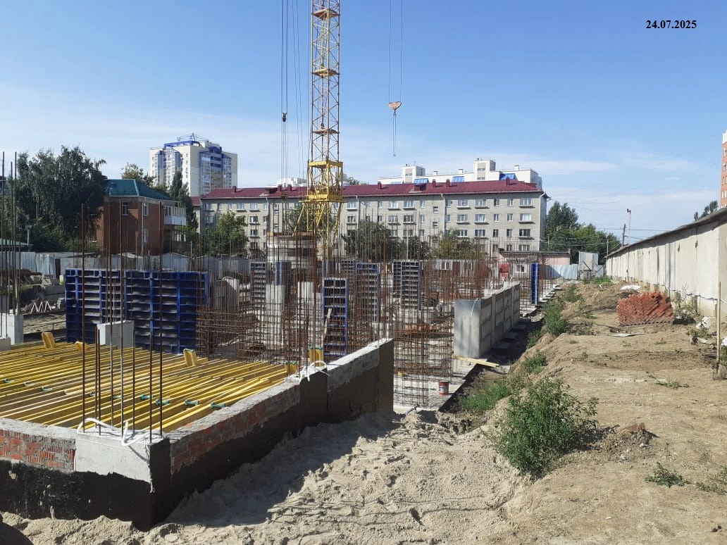 Ход строительства новостройки По улице 2-я Дачная от застройщика Вита на Дачной: фото за Июль,2025 — (фото 1)