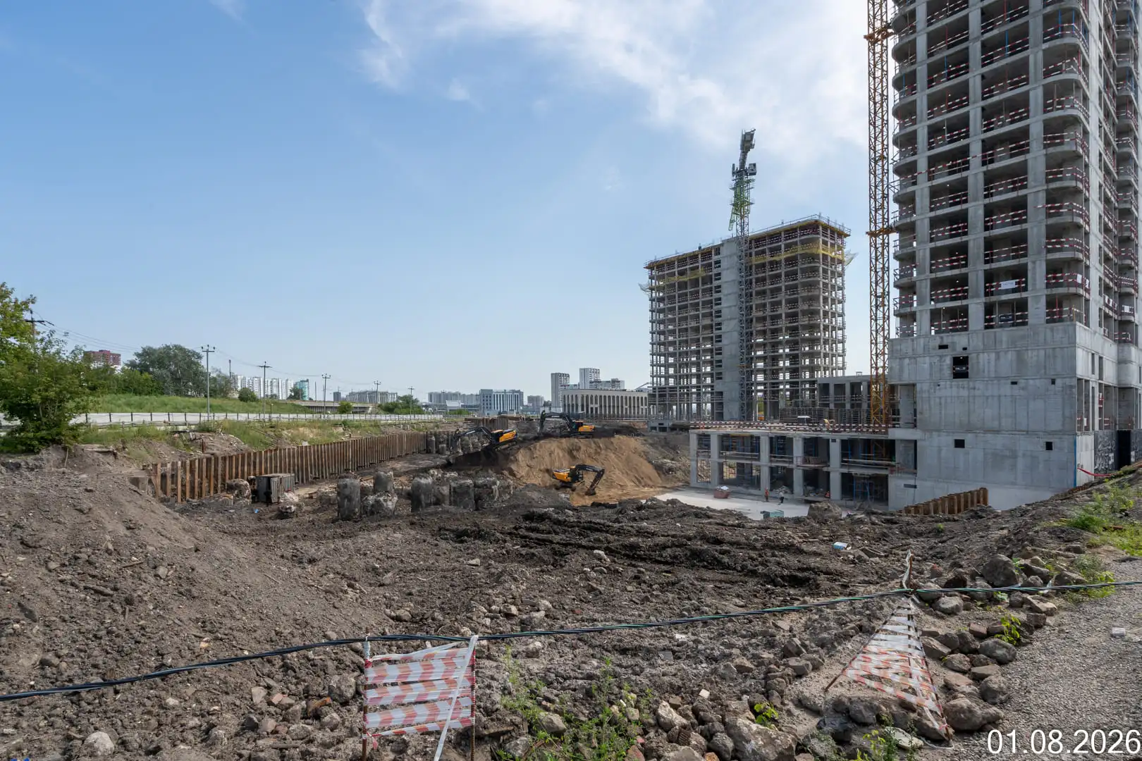 Ход строительства новостройки Адмирал от застройщика Галс-Девелопмент: фото за Август,2026 — (фото 1)