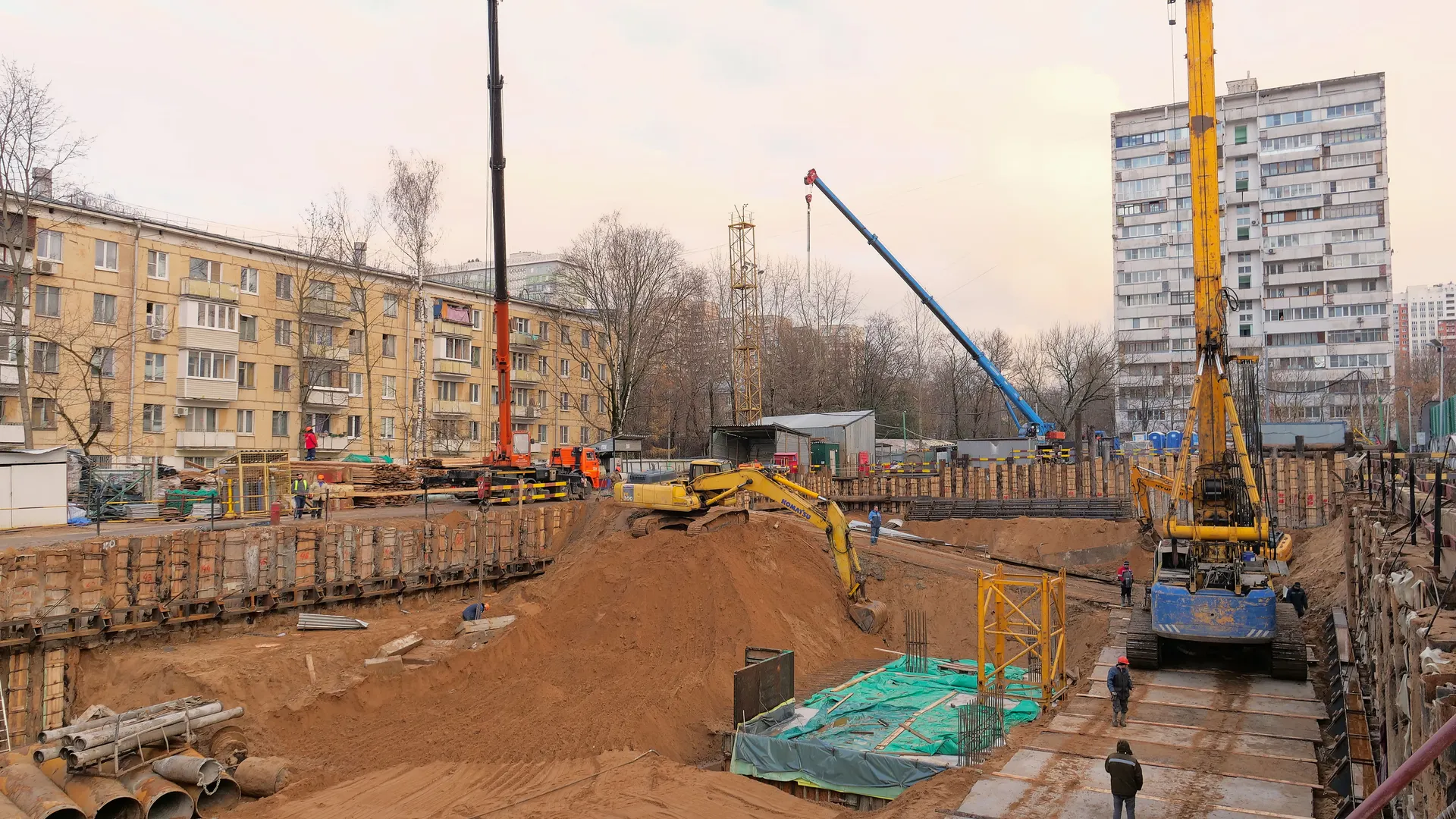 Ход строительства новостройки Трилогия Кристалл от застройщика Крост: фото за Декабрь,2023 — (фото 1)