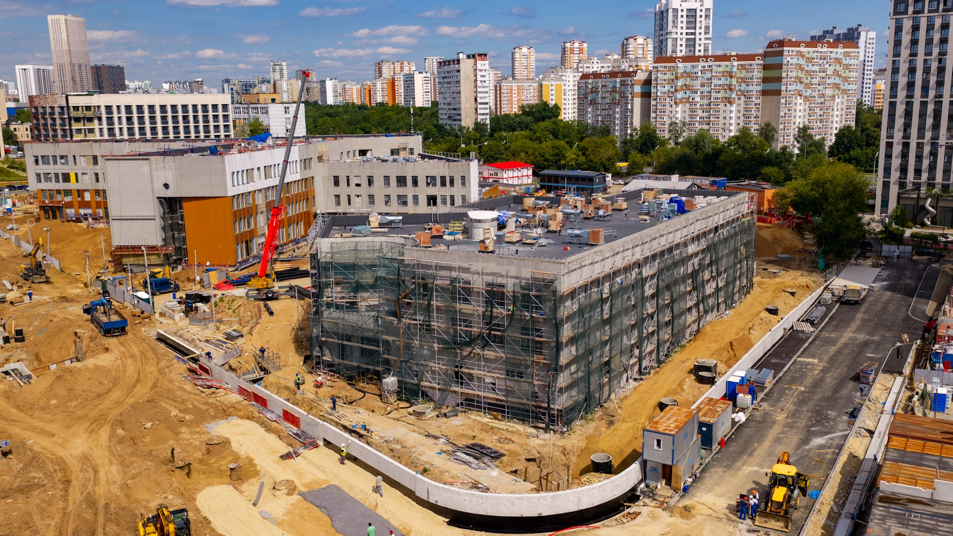 Ход строительства новостройки Дмитровское Небо от застройщика ЛСР: фото за Август,2026 — (фото 1)