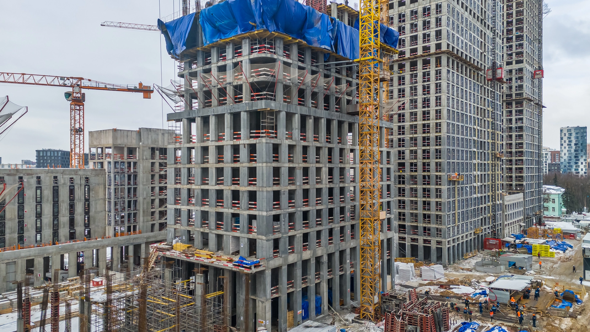 Ход строительства новостройки Сет от застройщика MR Group: фото за Февраль,2026 — (фото 1)
