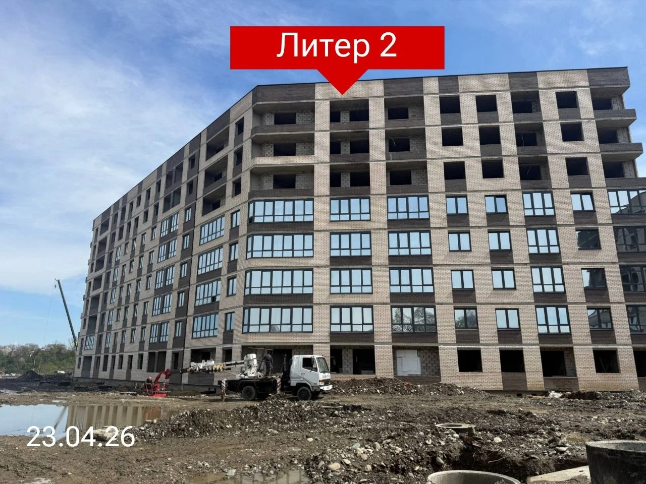 Ход строительства новостройки Курортный Регион от застройщика Стройком: фото за Апрель,2026 — (фото 1)