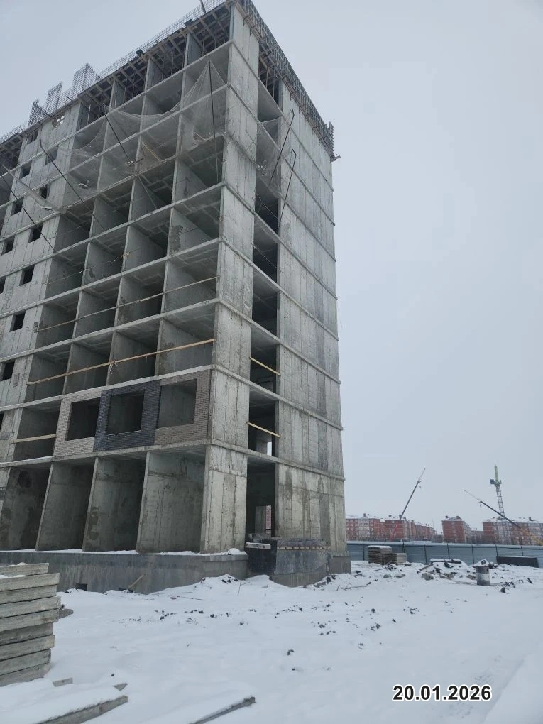 Ход строительства новостройки Вершины от застройщика Смена: фото за Январь,2026 — (фото 1)