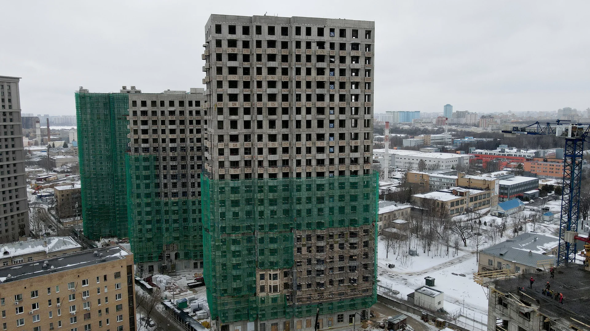 Ход строительства новостройки Театральный квартал от застройщика Крост: фото за Март,2023 — (фото 1)