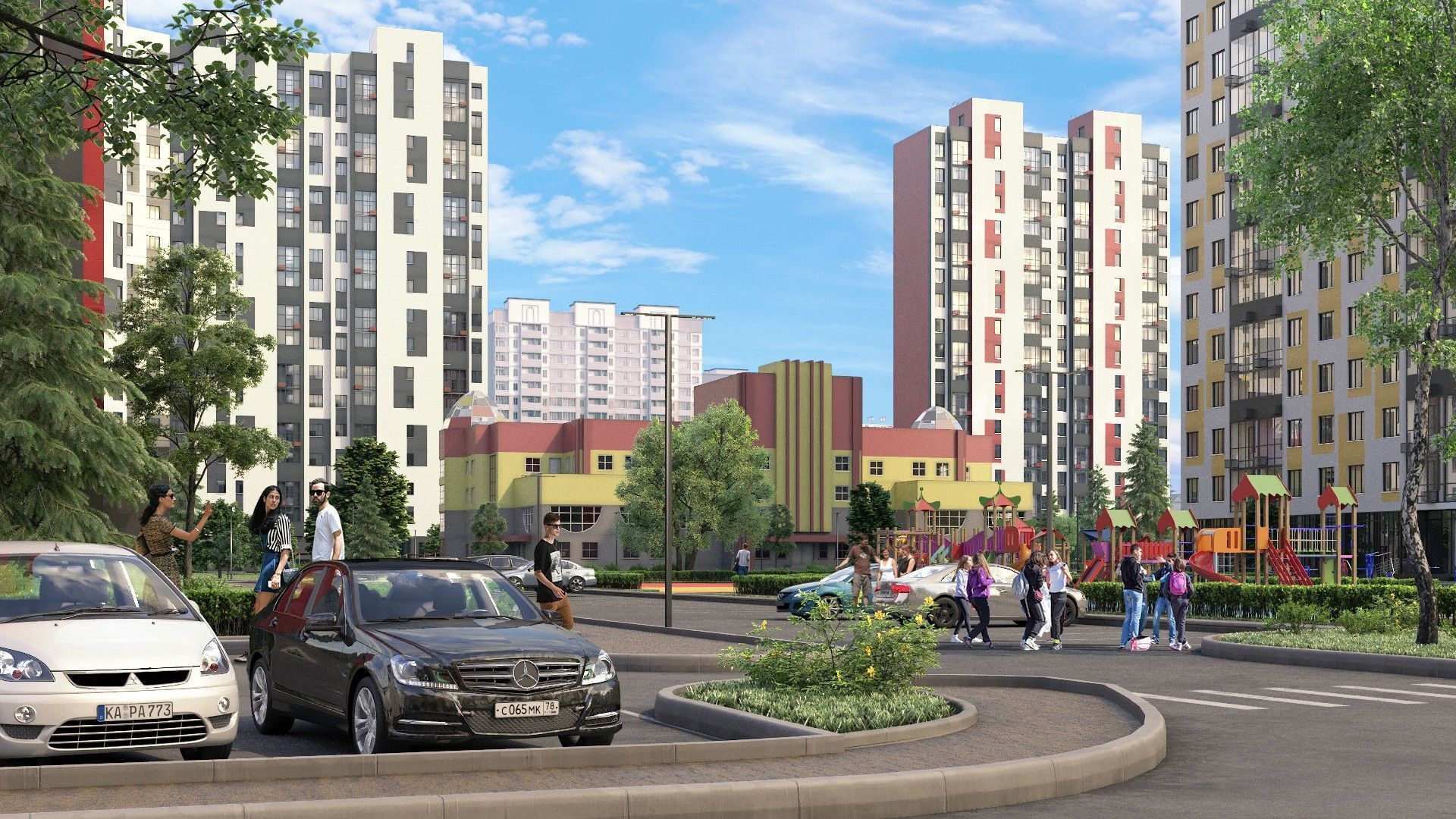 Планировка: 2-комн. квартира 73.00 м² в новостройке Домодедово парк Новый квартал