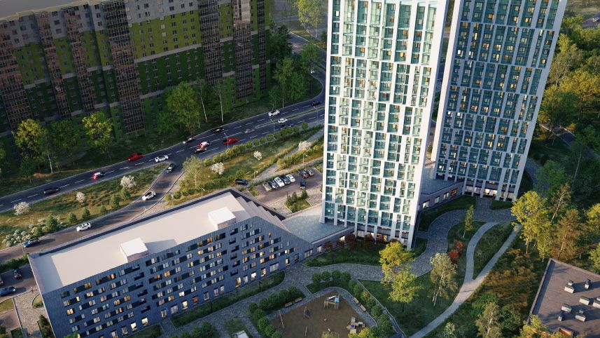 Планировка: 2-комн. квартира 51.74 м² в новостройке ЖК Старлайт