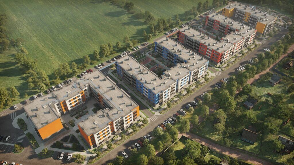 Планировка: 1-комн. квартира 43.60 м² в новостройке Верево-Сити
