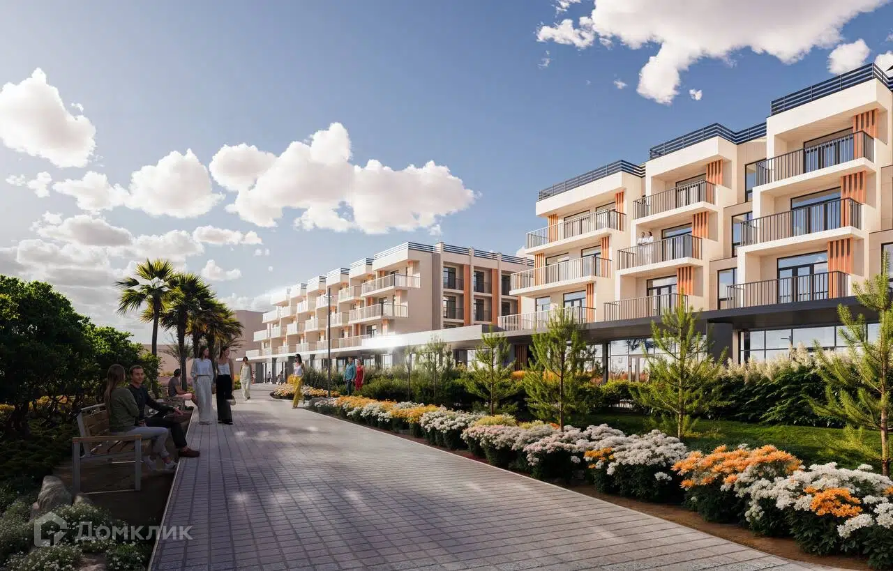 Планировка: 2-комн. квартира 48.60 м² в новостройке МореТут