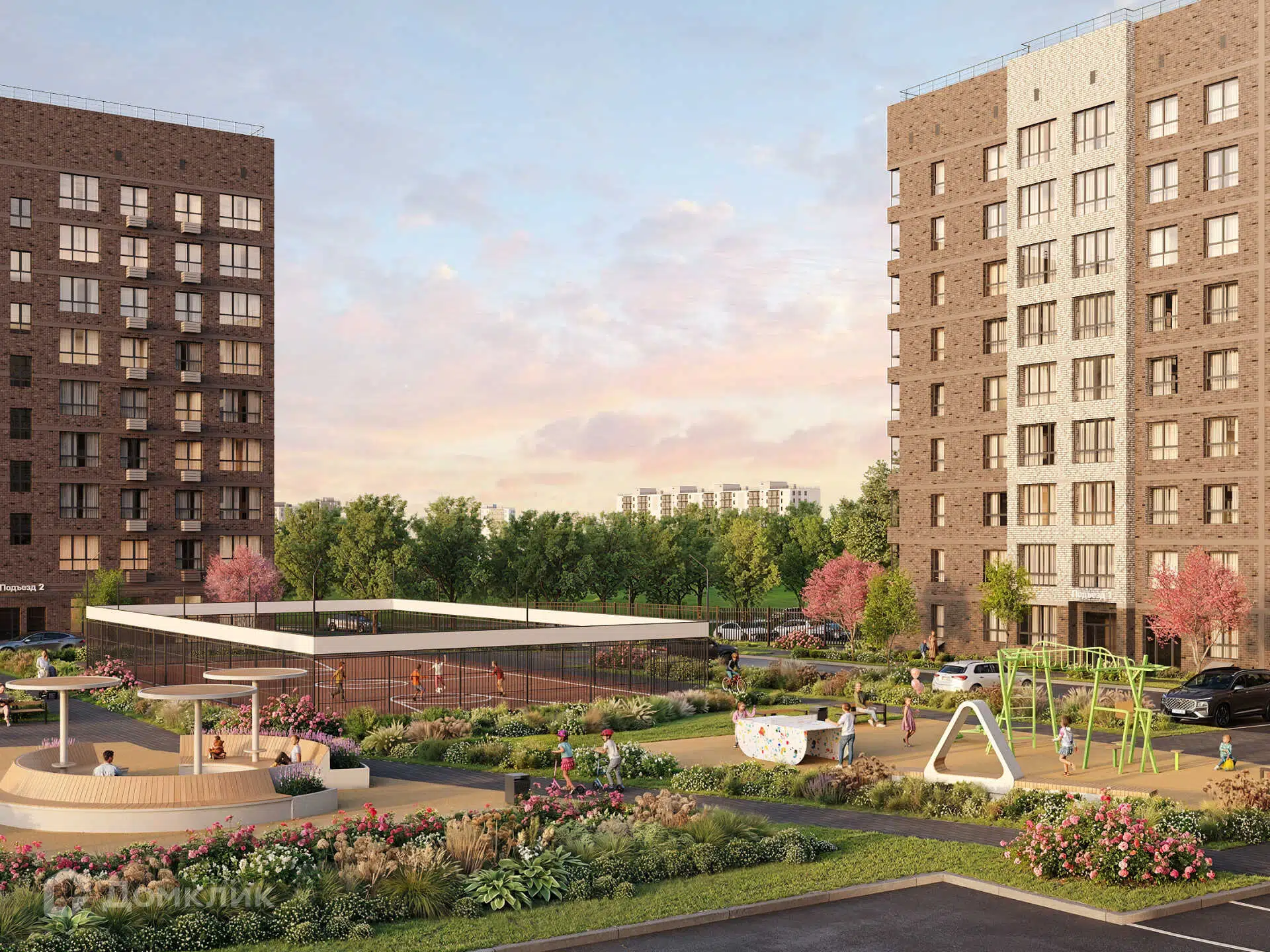 Планировка: 1-комн. квартира 37.90 м² в новостройке Резиденция. Концепт