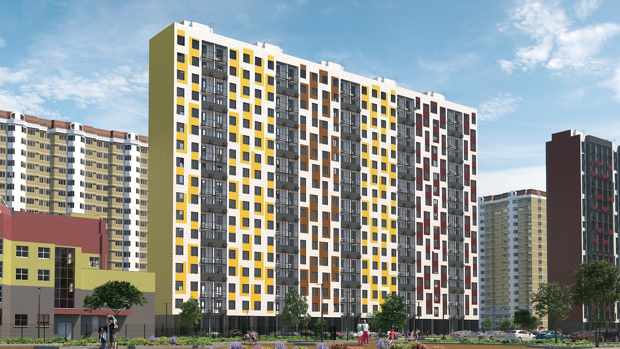 Планировка: 2-комн. квартира 58.30 м² в новостройке Домодедово парк Новый квартал