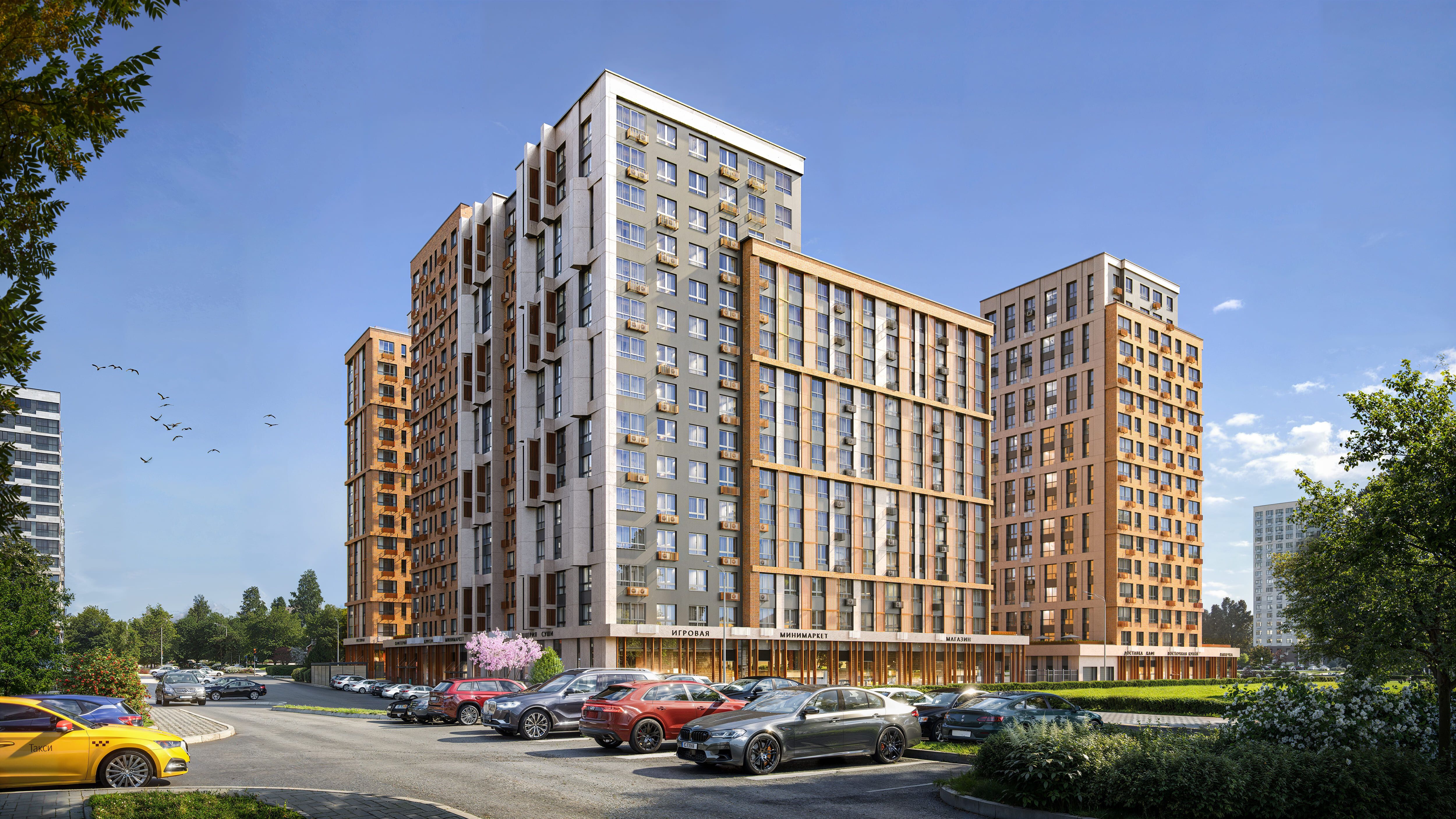 Планировка: 1-комн. квартира 43.90 м² в новостройке ЖК Прокшино