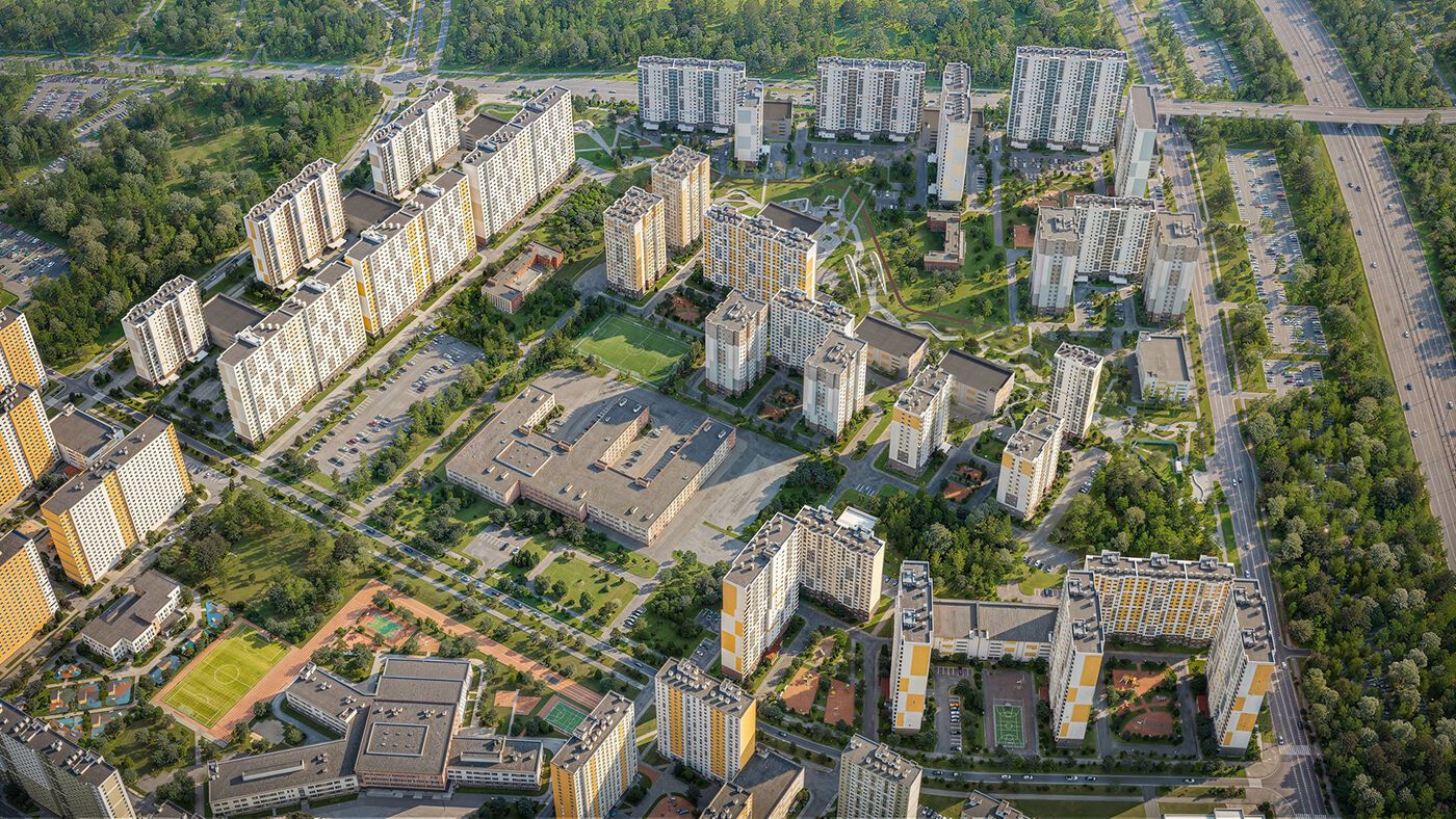 Планировка: 1-комн. квартира 34.70 м² в новостройке Зеркальный ручей