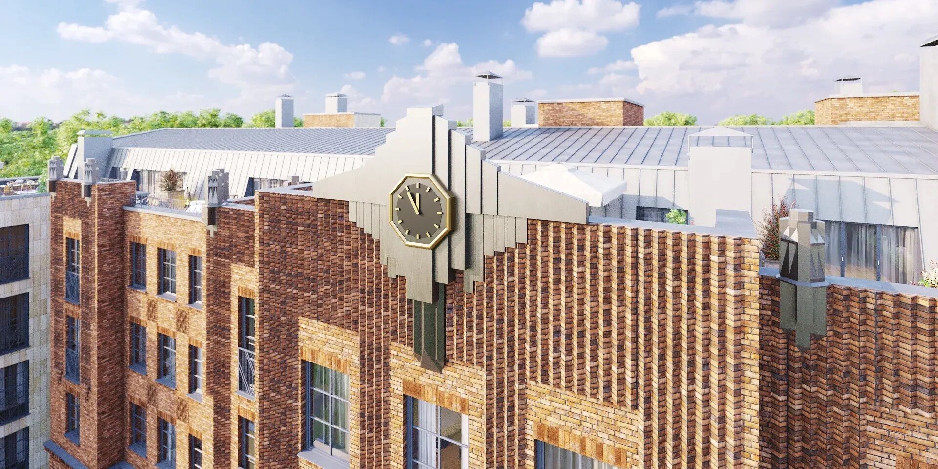 Планировка: 3-комн. квартира 157.70 м² в новостройке Манхэттэн