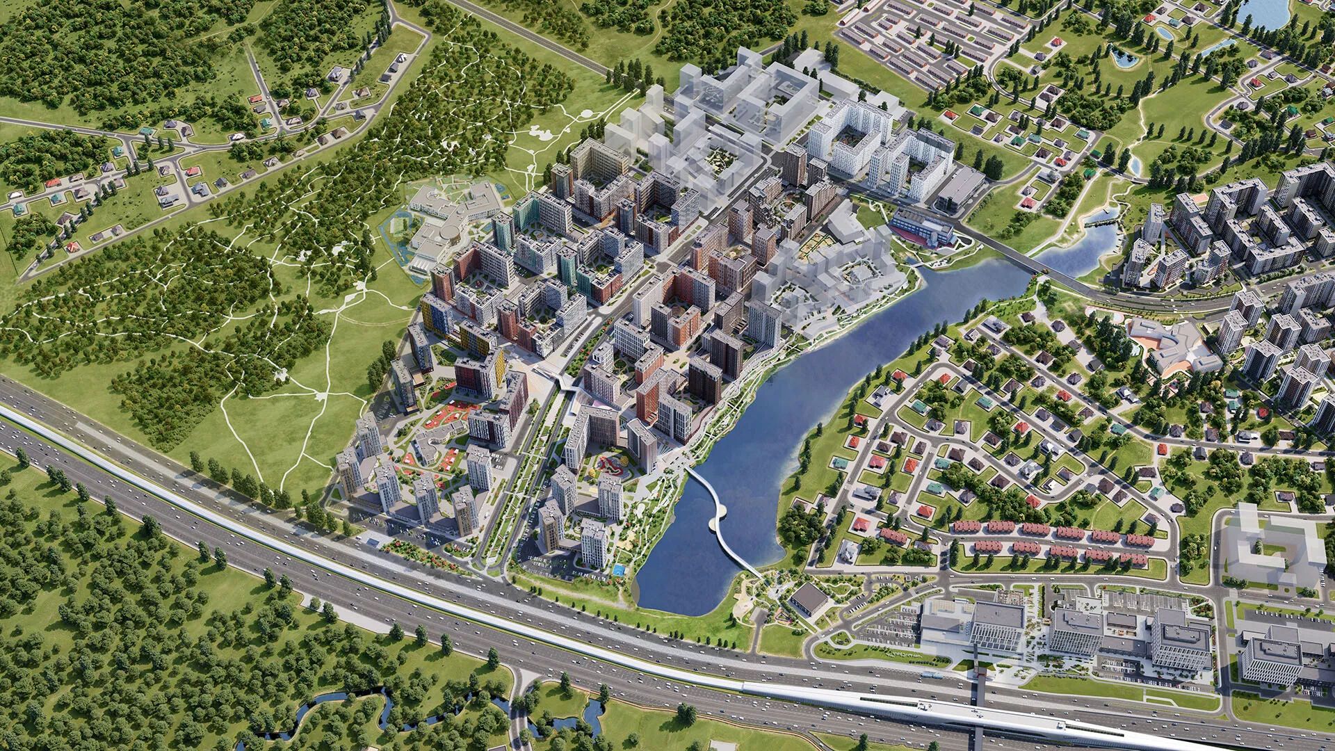 Планировка: 1-комн. квартира 50.20 м² в новостройке ЖК Прокшино