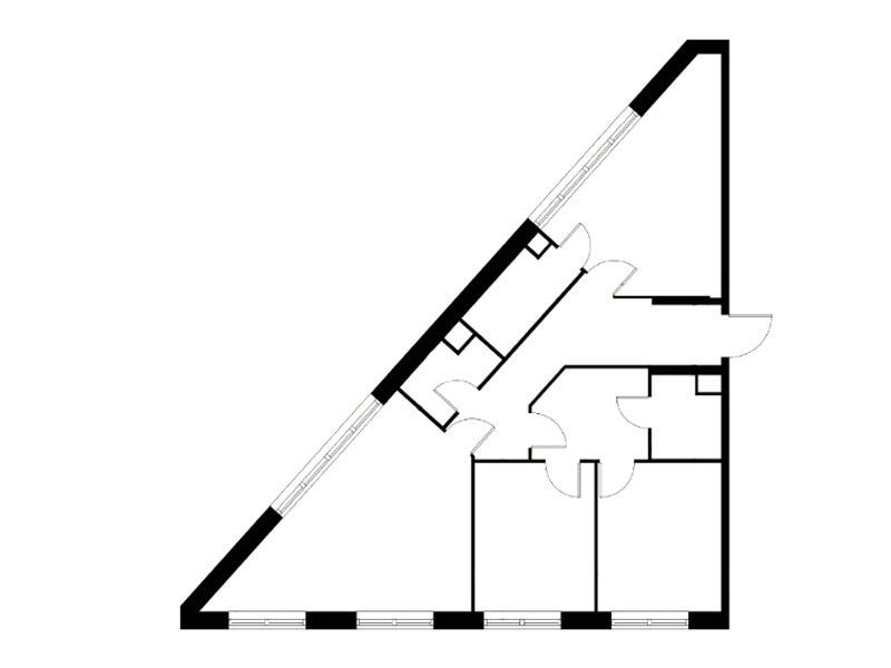 Планировка: 3-комн. квартира 97.30 м² в новостройке Воксхолл