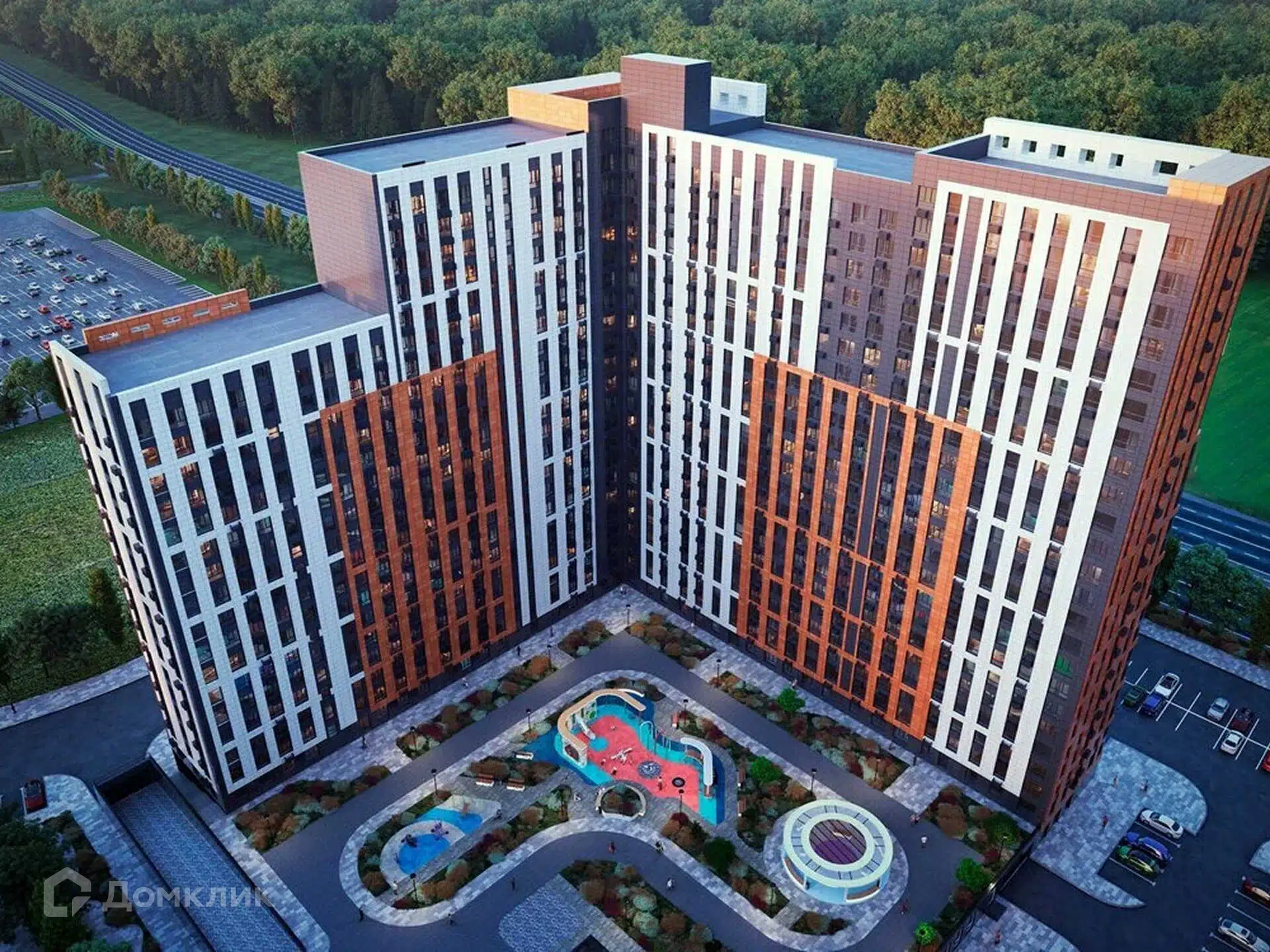 Планировка: 2-комнатная квартира 59.80 м² в новостройке Первый